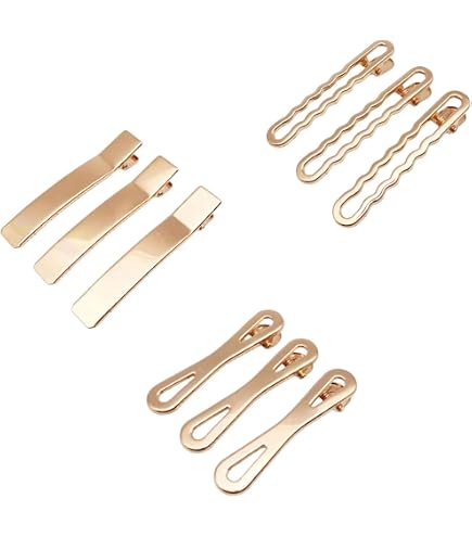 Yurosiay 4 Transparente Haarspangen Set – Aus Acryl, Rutschfest, Verschiedene Formen, Für DIY Oder Tägliches Styling