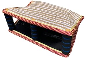 LUMoony 1Pcs Hund Beißt Sleeve Hundebiss Ärmel Schlepper Mit 3 Griffen Dauerhafte Jute Ausbildung Beißkissen Hundeziel-Beißkeil-Schleppspielzeug Hunde Schutzhülle Armschutz