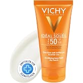 Vichy Crema Protectora de Tacto Seco Para Rostro, Antibrillos, Apta Para Piel Mixta y Grasa Fotoprotecci&oacute;n Spf50+ Contra Rayo