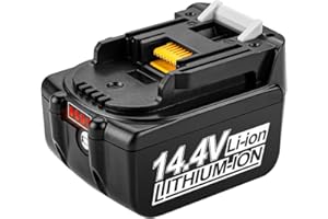 Energup 14.4V 5000mAh Batería de Repuesto para Makita Batería 14.4V BL1430 BL1415 BL1440 BL1415N con Indicadores LED