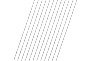QUARKZMAN 12 stycken 150 mm långt runt stål 1,6 mm diameter, HSS stålstänger massivt metall stång rund metallstång för pyssel