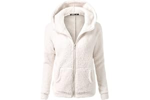 Kobilee Giacca Pile Donna Comode Taglie Forti Giacca Leggera Montagna con Zip Felpa Pile Leggero Micropile Giacca Pile Oversize Lunga Giubbotto Giacca Invernale Trekking Cappuccio