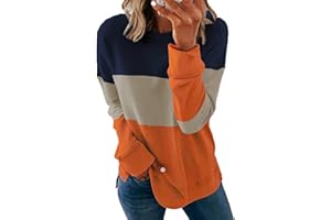 NEYOUQE Womens Sweatshirts Crew Neck Pullover Casual Jumpers Ladies Long Sleeve Tops