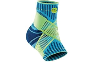 Bauerfeind 11419401260613 1 Unisex Ankle Sports Right Ankle Brace for Ball Sports Athletics, Stabilisation, Taping Belt, SizeL, Rivera