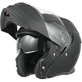 MY Modular Motorcycle Helmet 935, ECE 22.06 Approved with Double Visors for Men and Women