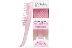 Tangle Teezer Mini Ultimate Detangler - For Wet & Dry Hair - Detangling Brush for All Hair Types - Perfect Brush For Kids & Travel - Millenial Pink