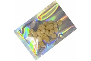 WACCOMT Pack Lot de 100 sacs en aluminium avec encoches d'arrachage 14 x 20 cm