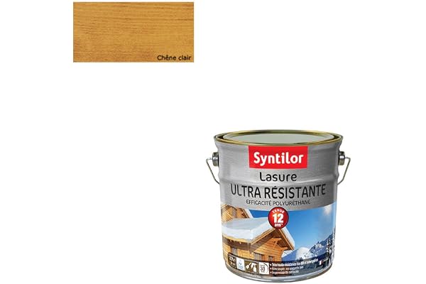 Lasure Ultra Résistante 12 Ans Chêne Clair Satiné 2,5L