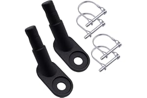 pangutheos 2 Pezzi Gancio per Rimorchio per Bici, Rimorchio Bicicletta Frizione Dotato di 4 Perni di Bloccaggio Tipo d Gancio Traino Bici per Rimorchi di Bambini Adatto per Biciclette