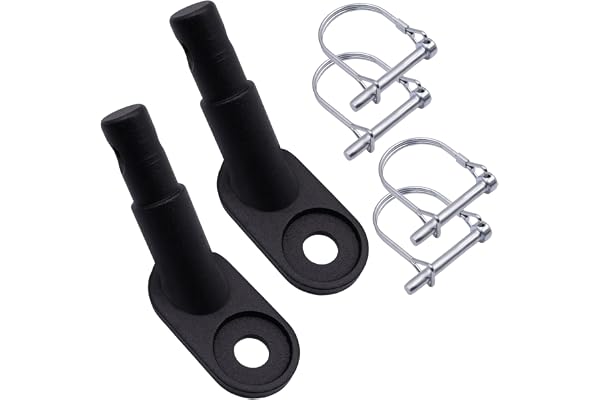 pangutheos 2 Pièces Attache Remorque Velo, Connecteurs D'attelage de Remorque de Vélo avec 4 Goupilles D - Lock Bicycle Trailer Coupling Convient pour Les Vélos de Poussette