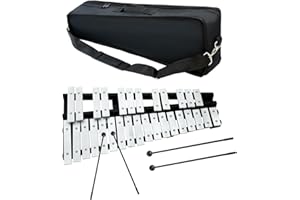 OUUTMEE 30 note xilofono, bacchette in alluminio, supporto con valigetta di immagazzinaggio, performance e concerto