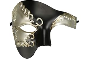 Thmyo Das Phantom der Venezianischen Karnevals-Maskerade-Maske des Vintagen Entwurfs-halber Gesichts-Männer