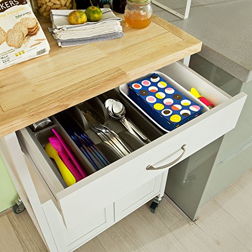 SoBuy® Servierwagen, Küchenwagen, Rollwagen,Getränkewagen fürs Büro,FKW22-WN - 5