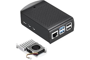 iUniker Boîtier en métal pour Raspberry Pi 5, Pi 5 avec Active Cooler Raspberry Pi 5 Support VESA pour Raspberry Pi 5 (Active Cooler Raspberry Pi 5)