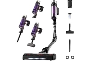 Rowenta Xforce Flex 9.60 Allergy – Aspirador escoba sin cable, 200 W, tubo Flex, pantalla Smart Control, todo tipo de suelos, sistema visión Power Led, gatillo boost, filtra hasta el 99,9%