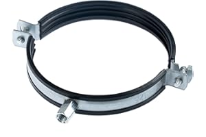 1 pièce Collier de Serrage 125mm Avec Joint en Caoutchouc - Pour Tube/Tuyau De Ventilation de Steinberg14