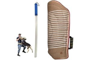 PJDDP Equipement D'education De Chien Chiot Manche De Protection Manche Anti Morsure avec Baton Parure De Dressage,Jeunes Chiens Formation pour Chiot Berger Allemand Mordant Jouer