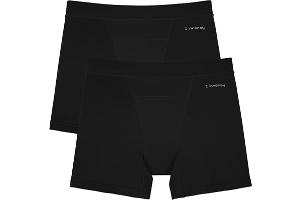 INNERSY periodiska underkläder flickor boxershorts 10–18 år, 2-pack | Menstruationsunderkläder lätt/medelblödning, periodiska underkläder tonåring bomull, första mens-set, underbyxor tonåringar