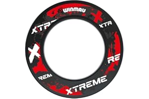 ‎WINMAU WINMAU Blade 6 PDC Design Dart Board Surround Ring - Erhältlich in Grau, Schwarz, Rot und Blau - Langlebiger Backboard Wandschutz für Dartscheiben - Professionelles Dartzubehör
