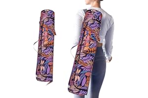Oaygat Yoga Mat Bag Large with Carry Strap Sport Gym Carrier with Full Zipper Bottle Pocket and Wet Compartment Exercise Mat Luggage Bag Yoga Tote Carrier