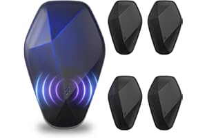 DASPEED Ultrasonic Pest Repeller, Mouse Repellent, Indoor Silent Electronic Rat Deterrent Plug In, Pest Control for Mouse, Mice, Ants, Spider, Fly and Other Rodents, Harmless to Pets and Human (4, Black)