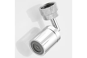XNTONG XINTONG - 720 Degree Faucet Extender, Large Angle Rotating Faucet Aerator, Dual-Function Sink Sprayer Attachment, with M22 or M24 Kitchen and Bathroom Sink Aerator