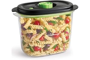 FoodSaver Contenitore Salva Freschezza per Sottovuoto da 1.8 Litri, con Funzione Marinatura, BPA Free, Indicatore del Vuoto, Trasparente