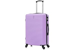 CELIMS - Valigia Media 20 kg Rigida Leggera | Valigia da Stiva 65cm Donna | Lucchetto Integrato | ABS | Trolley Medio 65cm con 4 Ruote | Viola