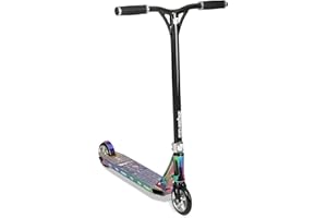 Riprail Pro Series 2 Performance Stunt Scooter with Alloy Jet Fuel Deck with cut-out, Alloy Core Wheels, ABEC-9 Bearings, Alloy NECO Threadless Headset, Alloy CNC Machined Fork and Alloy Bars