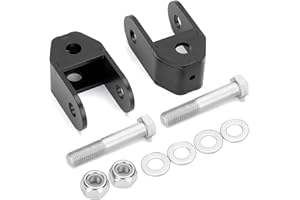 dynofit 2-4" Rear Shock Extensions for Chevy/Chevrolet Silverado 1500 2WD/4WD 1999-2022, GMC Sierra 2WD/4WD 1999-2022, 2-4 inch Rear Lift Leveling kits, Black Powder Coated.
