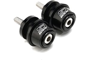 VSKTE Convient pour Suzuki GSXS750 GSXS1000 F-ABS GSXS 750 1000 125 150 Accessoires de moto CNC M8 Bras oscillant Support à vis Bobines Bras oscillant Bobines (Noir)