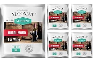 Alcomat NUTRI-Mono 5 Stück zu 10 g - Hefenahrung für schnelle und vollständige Gärung - Enthält YAN & Phosphor