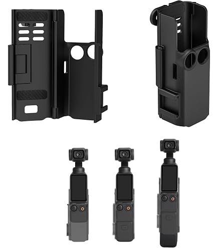 Coque Protection DJI Osmo Pocket 1/2 - Support 1/4" - Cadre Fixation Trépied - Accessoire Stabilisateur