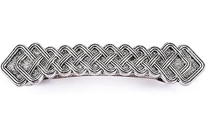 KKJOY Vintage Metal Celtic Knot Barrettes Hair Clips Hand Crafted Spring Clip Hair Pin Headpieces Wedding Bridal Hair Accessories for Women Girls