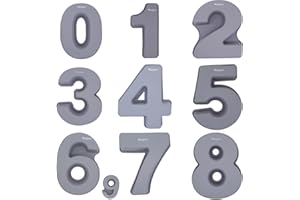 Meajore Silikon Zahlen Backform Anzahl 0-8 Kuchenform Backen Geburtstag Hochzeit JubiläUm, Number Cake Backform