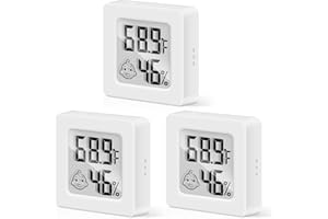 NTRJTRSS Termómetro Higrómetro, Mini Termómetro Higrómetro Interior, Termohigrómetro Medidor de Temperatura y Humedad, Higrómetro Digital para Medición del Casa Ambiente