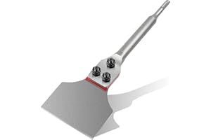 TIHOOK Fliesenmeißel SDS PLUS Meißel, 300mm x 75mm Spachtelmeißel, SDS PLUS Meissel,Flachmeißelbreit für Bohrhammer, Zum Fliesen und Fliesenkleber Entfernen