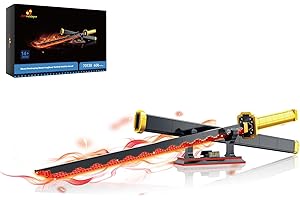 JMBricklayer Anime Katana Bausteine, 70138 Schwert Bausatz, Ninja Cosplay Spielzeug Klemmbausteine, Modell Geschenk für Erwachsene und Jungen ab 8+ mit Scheide Halterung