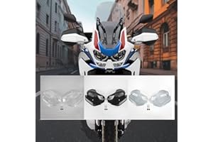 FATEXPRESS Extensor de guardamanos para moto, protectores de cepillo de mano, extensión de protección contra el viento Para CRF1100L CRF 1100 L CRF 1100L Africa Twin Adventure Adv. Sports 2020-2023 (Humo ligero)