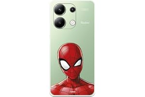 LA CASA DE LAS CARCASAS Custodia compatibile con Xiaomi Redmi Note 13 4G - Poco M6 4G Ufficiale Marvel Silhouette Custodia in silicone trasparente flessibile con licenza ufficiale Marvel