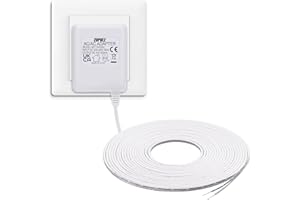 ZOPULE 24 Volt Doorbell Transformer, C Wire Adapter Thermostats, Compatible with Ecobee, Nest and Honeywell Smart WiFi Thermostat, For Ring Nest,Wyze Doorbell (with 196in Cable White)