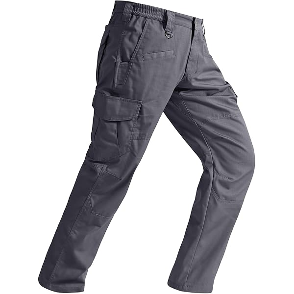MOURCE Men's Tactical Pants Ripstop - Water-Resistant Lightweight Cargo