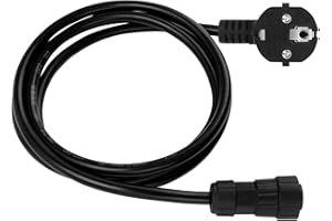 BreeRainz Cavo AC 3 x 1,5mm², Cavo Inverter Solare IP65 Impermeabile, Cavo in Gomma per il Collegamento AC del Micro Inverter Alla Presa di Corrente (3 m/220V)