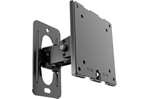 PUTORSEN Monitor Wall Mount for 17-49" Ultrawide Screens up to 44 lbs,Full Motion&Ultra Slim VESA Wall Mount with Swivel,Tilt & Rotation,VESA 75x75 & 100x100,Black