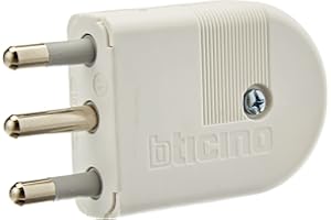 BTicino S2496TAE Spina Volante, Avorio, 1 pezzo