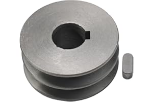 Hasaller V Pulley Motor Accessories A Type Cast Iron Double Slot Diameter 50mm 100 Power Tool Cast Iron A Type Engine Accessories V Belt Pulley Double Slot Diameter 50mm 100