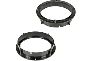 tomzz Audio 2857-002 Lautsprecherringe Adapter Halterungen kompatibel mit VW Golf 6 7 Passat Polo Up Beetle Seat Arosa MII Toledo Skoda Fabia Octavia Roomster CitiGo für 165mm DIN Lautsprecher