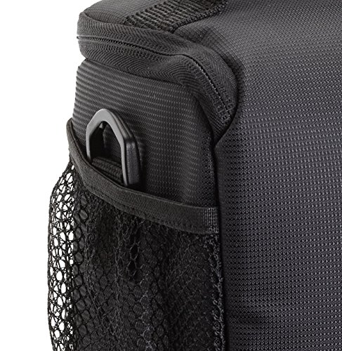 RIVACASE SLR Colttasche – Elegante Tragetasche mit verstellbaren Trennwänden und Zubehörfächern – Schwarz - 13