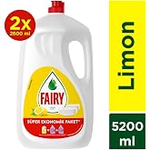 Fairy 5200 ml (2 x 2600 ml) Limon Sıvı Bulaşık Deterjanı