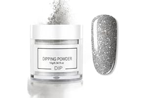 LICHENGTAI Nail Dipping Powder Set, Hochreflektierendes Nagel Tauchpulver, Professionelles Dipping Powder Nails Glitzerpulver Set Feine Glitzerpuder Glitzer Pulver für Nagelkunst, Make-up, Basteln